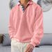 Autumn Long Sleeve V-neck Men's Lapel Loose Sweatshirt Men's Clothing_viptrois.com