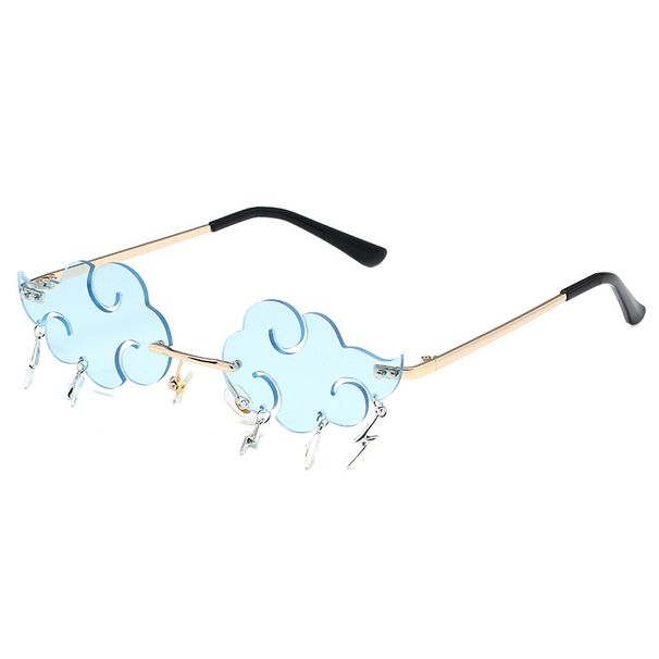 STORM RIDER - Holiday Funny Sunglasses (Thunderbolt Design, Street Fashion Shades, Hot Seller)_viptrois.com