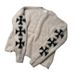 European And American 2025 New Street Retro Personalized Cross Knitted Sweater Men's High Street Goth Loose Versatile Sweater_viptrois.com