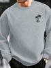 Men's Loose Casual Fashionable Coconut Tree Pattern Printed Round Neck Long Sleeved Sweatshirt For Autumn And Winter_viptrois.com