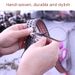 Hand-woven belt leather cowhide men's retro casual pin buckle hollow ladies belt factory wholesale_viptrois.com