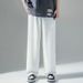 Men's Clothing High Quality Ice Silk Pants Men's Summer New Loose Straight Trousers Sports Casual Wear Cool Wide Leg Pants_viptrois.com