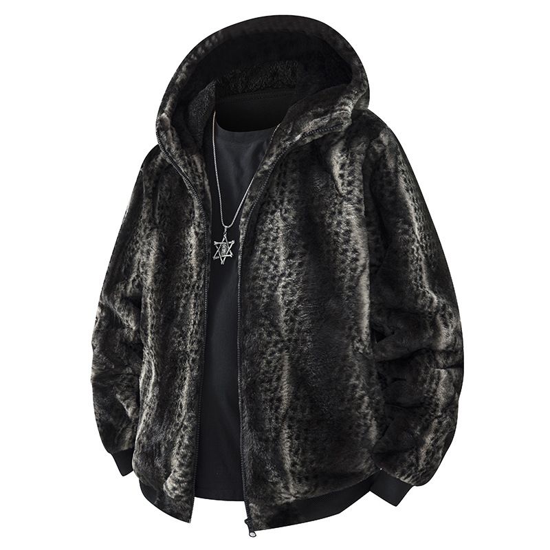 Fleece-Lined Corduroy Jacket – Slim Fit Stand Collar Hooded Coat (Unisex, 3 Colors)_viptrois.com