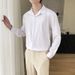 Men's Clothing Long Sleeve Shirt Fashion Casual Solid Color Shirt Men's Light Mature Style Shirt Men_viptrois.com
