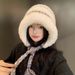 Plush fur to show off face, small autumn and winter big head circumference, warm Lei Feng cute children's straps, ear_viptrois.com