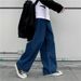 Men's Clothing Korean Straight Loose Teenagers All Match Wide Leg Casual Bf Daddy Pants_viptrois.com