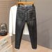 Guangzhou Tide Brand Men's Clothing Spring And Autumn New Fat Plus Size Jeans Men's Tube About Fashion Elastic Denim Trousers Men_viptrois.com