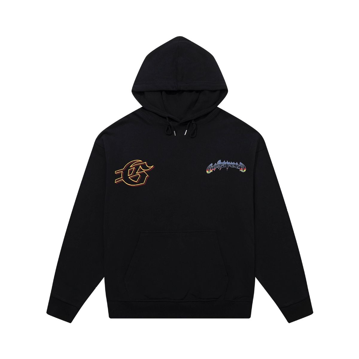 Godspeed Skull Print Cotton Unisex High Street Hip Hop Hoodie Long Sleeve Trendy_viptrois.com