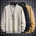 Loom Men's And Autumn Sweatshirt INS American Style Loose Round Neck T-Shirt Spring Two-Piece Long Sleeve Top Jacket_viptrois.com