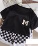 Summer Korean Children's Short Sleeved Suits For Boys, Casual T Shirts And Shorts, Two Piece Suits_viptrois.com