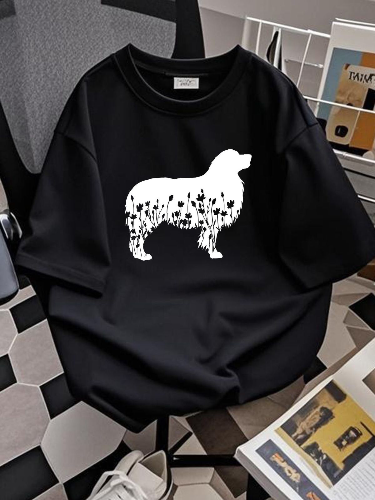 Dog Mom Apparel Pet Lover Clothing T Shirt Aussie For Australian Shepard Unisex Versatile Graphic Homme Streetwear Designer Clothes Slightly_viptrois.com