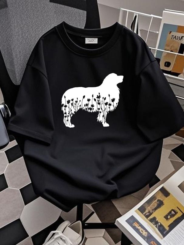 Dog Mom Apparel Pet Lover Clothing T Shirt Aussie For Australian Shepard Unisex Versatile Graphic Homme Streetwear Designer Clothes Slightly_viptrois.com