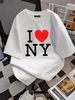 I Love NY Love New York Heart Love NY New York Love NYC Unisex T-Shirt Graphic Versatile Streetwear Soft Slightly Fashion Top For Everyday Wear_viptrois.com