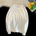 260G Solid Color Heavyweight Long Sleeve T-Shirt Men And Women, Loose Fit, Versatile, Casual Base Shirt, Trendy New Ins_viptrois.com