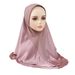 Women's Hijab summer new headscarf crystal linen soft brim double layer satin headscarf scarf_viptrois.com
