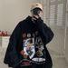 Oversize Heavyweight Sweatshirt For Men, Autumn And Winter Plus Size, Hip Hop American Style, Hooded, Fleece-lined,_viptrois.com
