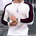 Men's Slim Fit Knit Sweater – Winter Long Sleeve Pullover | Classic Round Neck & Color Block Design_viptrois.com