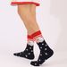 Explosive plus-size wicking cotton striped socks for women mid-tube socks for men_viptrois.com