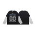 American-style Washed Digital Print Fake Two-piece Spliced Long-sleeve T-shirt, Unisex Trendy Loose Fit_viptrois.com