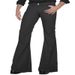 Men's Slim Fit Stretch Flared Pants – High Elasticity Polyester Blend, Urban Casual Trousers (S-XXXL, Solid Colors)_viptrois.com