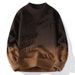 Men's Oversized Knit Sweater – Winter Distressed Pullover (Light Gray/Caramel/Dark Gray/Burgundy/Brown/Green, 165-190)_viptrois.com