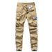 Men's Clothing Drawstring Korean Style Cargo Pants With Zipper & Multi-Pockets - Slim-Fit Workwear Pants In Army Green, Black, Grey, Khaki & Camel_viptrois.com