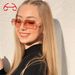 Two Circle Cut Edge Metal Sunglasses Square Fashion Anti Ultraviolet Glasses Direct Sales 31274 Sunglasses_viptrois.com
