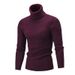 Slim Fit High Neck Pullover Sweater For Men - Stylish & Comfortable Knitwear For Casual & Formal Wear_viptrois.com