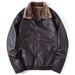 Bacalin Premium Faux Leather Jacket - Winter Fleece-Lined PU Coat With Stand Collar (Black/Brown) For Men & Women_viptrois.com