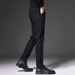 High-end Black Casual Trousers For Men In The Spring Of 2025, With A Four-sided Drape And A Simple Mid-waist Business No-iron Design_viptrois.com