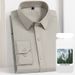 Men's Clothing Modal Stretch Long Sleeve Shirt - Wrinkle-Free, Breathable & Comfortable Business Casual Blouse, Soft Drape For Office & Everyday Wear_viptrois.com