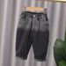 Baby Clothes Korean Style Jeans Spring And Autumn Children Boys Girls Baby Children Casual Long Pants Loose Sports Pants_viptrois.com