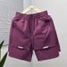 Men's Summer Shorts Breathable Quick Drying Multi Pocket Casual Solid Color Perfect For Dads_viptrois.com