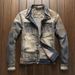 Spring And Autumn Cowboy Men's Korean Edition Jacket Youth Boutique Seam Patch Trendy Brand Top_viptrois.com