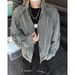 Men's Clothing Short Denim Jacket For Men, High End And Handsome Hairstylist, Trendy Brand Design, Tassel Raw Edge Fashion Jacket_viptrois.com