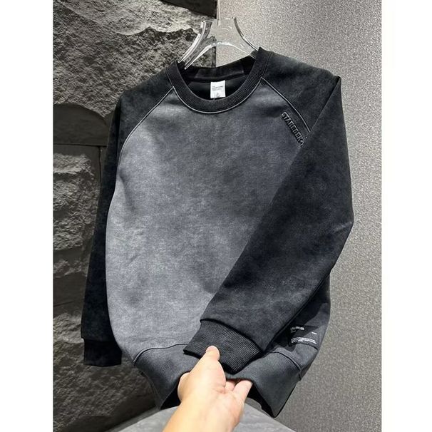 Men's Clothing Hoodie, Autumn Style, Simple, Loose, Versatile, Fashionable Men's Long Sleeved Crew Neck Hoodie_viptrois.com