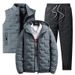 "Men's Winter 3-Piece Set – Thickened Hooded Jacket With Matching Pants (Windproof, Multi-Color, Sizes M-5XL)"_viptrois.com