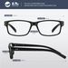 3Pairs Reading Glasses Men - Blue Light Blocking Square Readers With Spring Hinge Anti Eyestrain Eyeglasses_viptrois.com