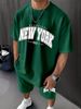 Men's Clothing Casual Sweatshirt Suit Fashion Sports Short Sleeved Shorts_viptrois.com