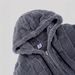 "Men's Fleece Zip-Up Hoodie - Winter Plaid Lined Jacket, Warm & Stylish, Double Patch Design, Casual Outerwear (Black/White/Grey/Blue/Apricot)"_viptrois.com