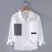 Shirt Long Sleeved Men's Loose Casual New Trend Spring And Autumn Men's Shirt Jacket_viptrois.com