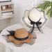 Internet celebrity Summer new straw mesh large brim women's beach hat, fashionable outdoor sun hat_viptrois.com