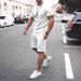 Men's Clothing Summer Men's Solid Color Short Sleeved Suit Shorts Two Piece Suit Casual Men's Sports Large Size Suit_viptrois.com