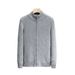 American Style Brand New Autumn Winter Cardigan Solid Color Korean Version Zipper Outerwear Knitted Sweater Casual Men's_viptrois.com