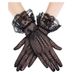Unisex Summer thin sexy mesh gloves black and white red ceremonial women's wedding high elastic spandex sunscreen gift gloves_viptrois.com