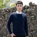 Pure Winter New Round Neck Sweater , Solid Color Slim Fit Knitwear, Trendy Long Sleeve Base Layer Warm Knit Top For Youth_viptrois.com