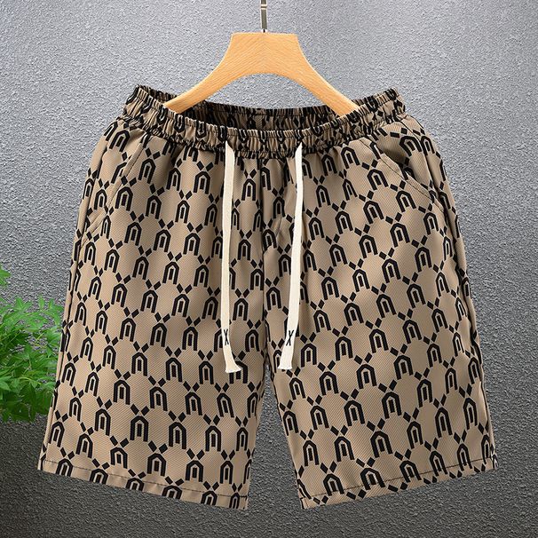 Men's Clothing Summer Beach Pants Men's Casual Running Sports Shorts Men's Cropped Straight Pants Fashion_viptrois.com