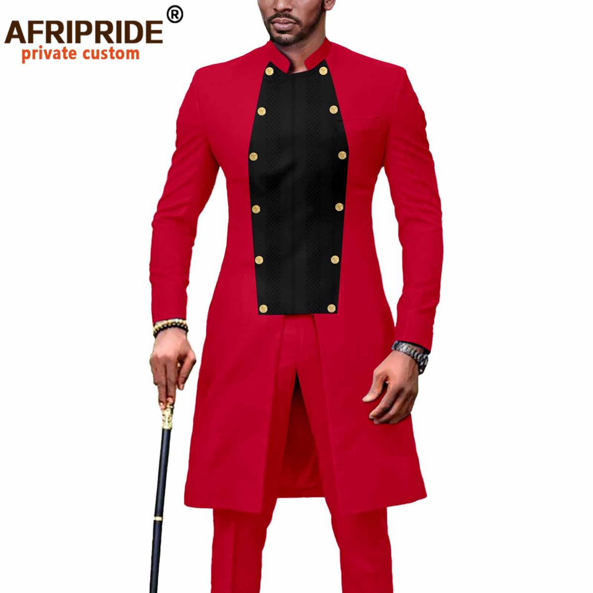 Men's clothing African men's casual two piece set_viptrois.com