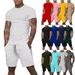 Men's Summer Sportswear Set - Breathable Quick-Dry Short Sleeve T-Shirt & Shorts For Gym, Running, Casual Wear (Multiple Colors & Sizes)_viptrois.com