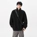 Autumn Half Zipper Sweater Trendy Brand Loose Knitted Sweater Hoodie Men's Coat_viptrois.com
